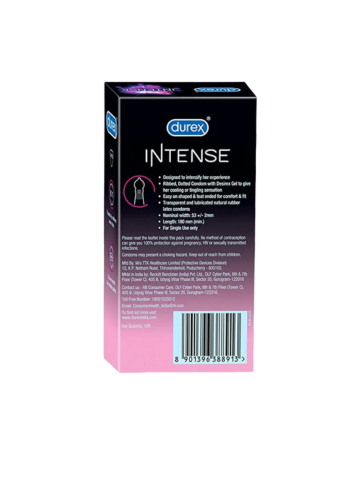 Durex Intense - 10 Condoms, 10s
