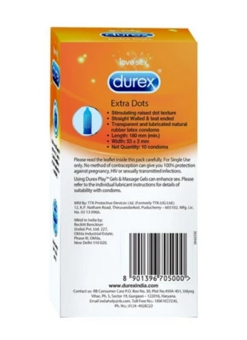 Durex Extra Dots condoms - 10 Pcs