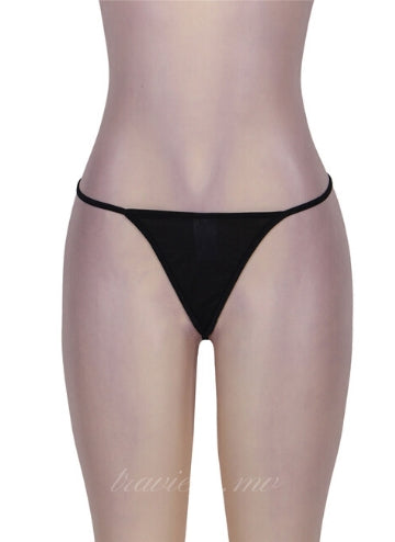 Black Sexy Lace Garter Panty