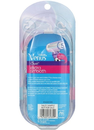Gillette, Venus,1 Razor + 2 Cartridges Swirl Extra Smooth