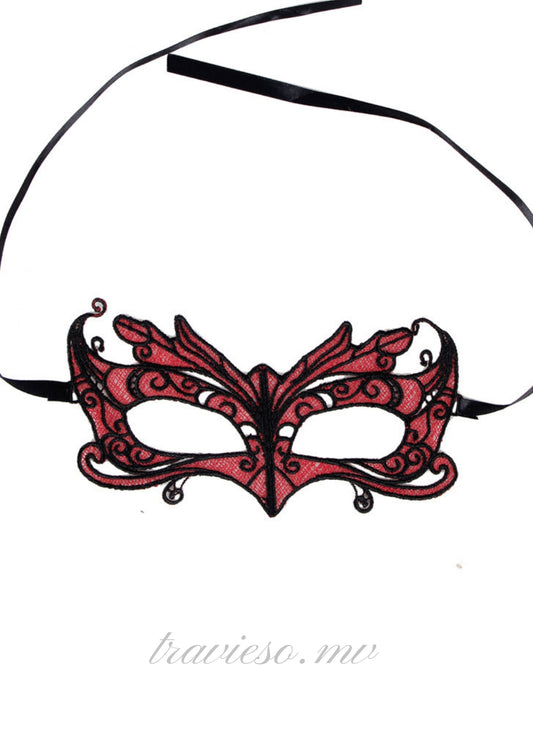 Charming Red Lace Eye Mask