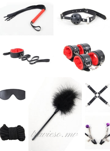 BDSM Leather Bondage Adult Set