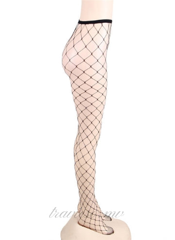 Black sparkle Fishnet pantyhose