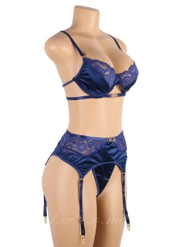 Delicate Bra And Garter Panty Set