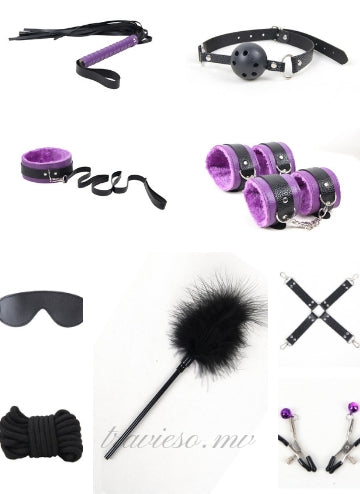 BDSM Leather Bondage Adult Set