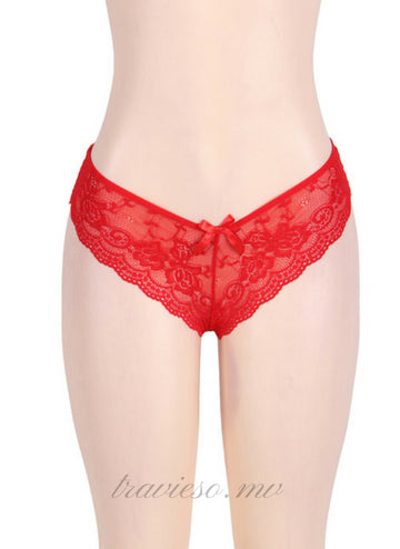 Lovely red heart pattern babydoll