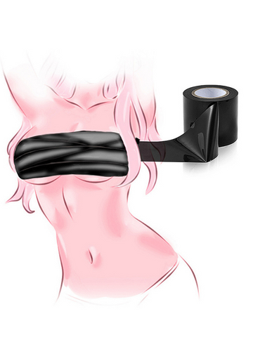 Black 16M Glueless Electrostatic Tape For BDSM