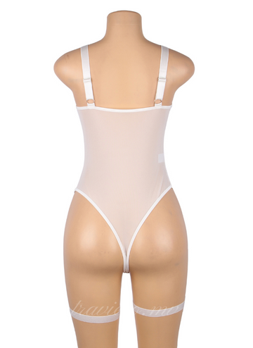 Sexy Slim Lace Garter Leg Ring Teddy