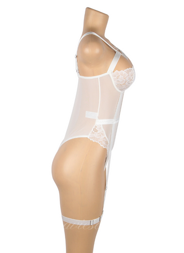 Sexy Slim Lace Garter Leg Ring Teddy