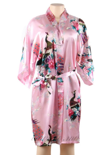 Flower And Bird Short Kimono
