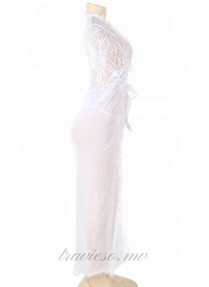 Long Lingerie With Furry - travieso.mv