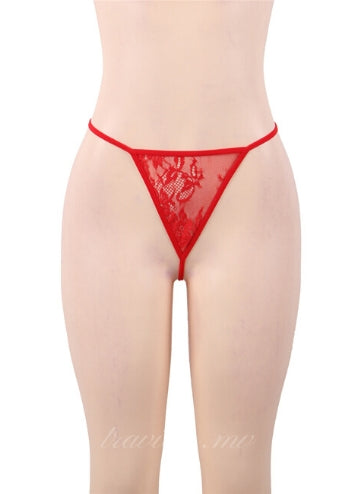 Sexy Red Eyelash Babydoll