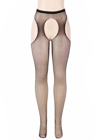 Black Fishnet Diamonds Pantyhose