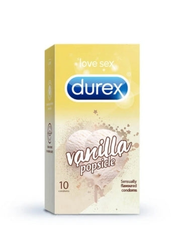 Durex Vanilla Popsicle flavored condoms - 10 Pcs