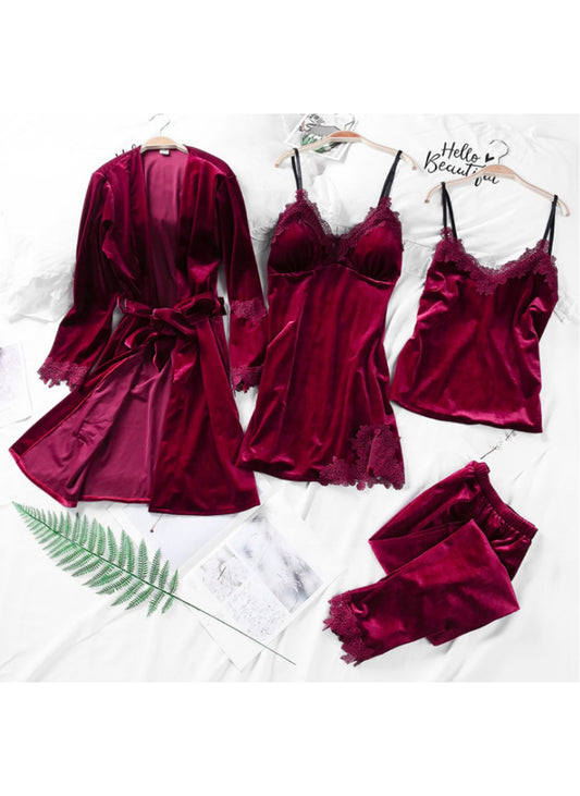 4 piece Pajama Set