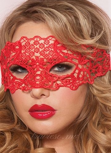Enchanting Red Lace Eye Mask