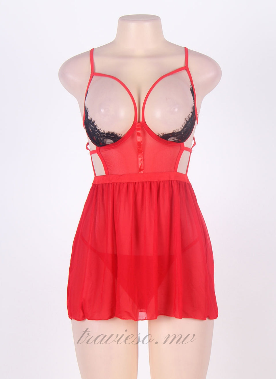 Elegant Halter Open Back Babydoll