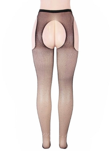 Black Fishnet Diamonds Pantyhose