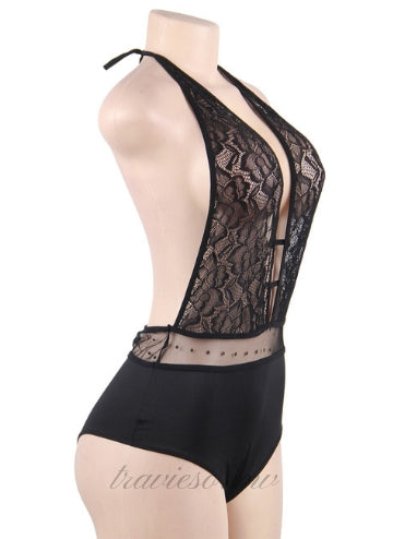 Lace Stitching Sexy Teddy