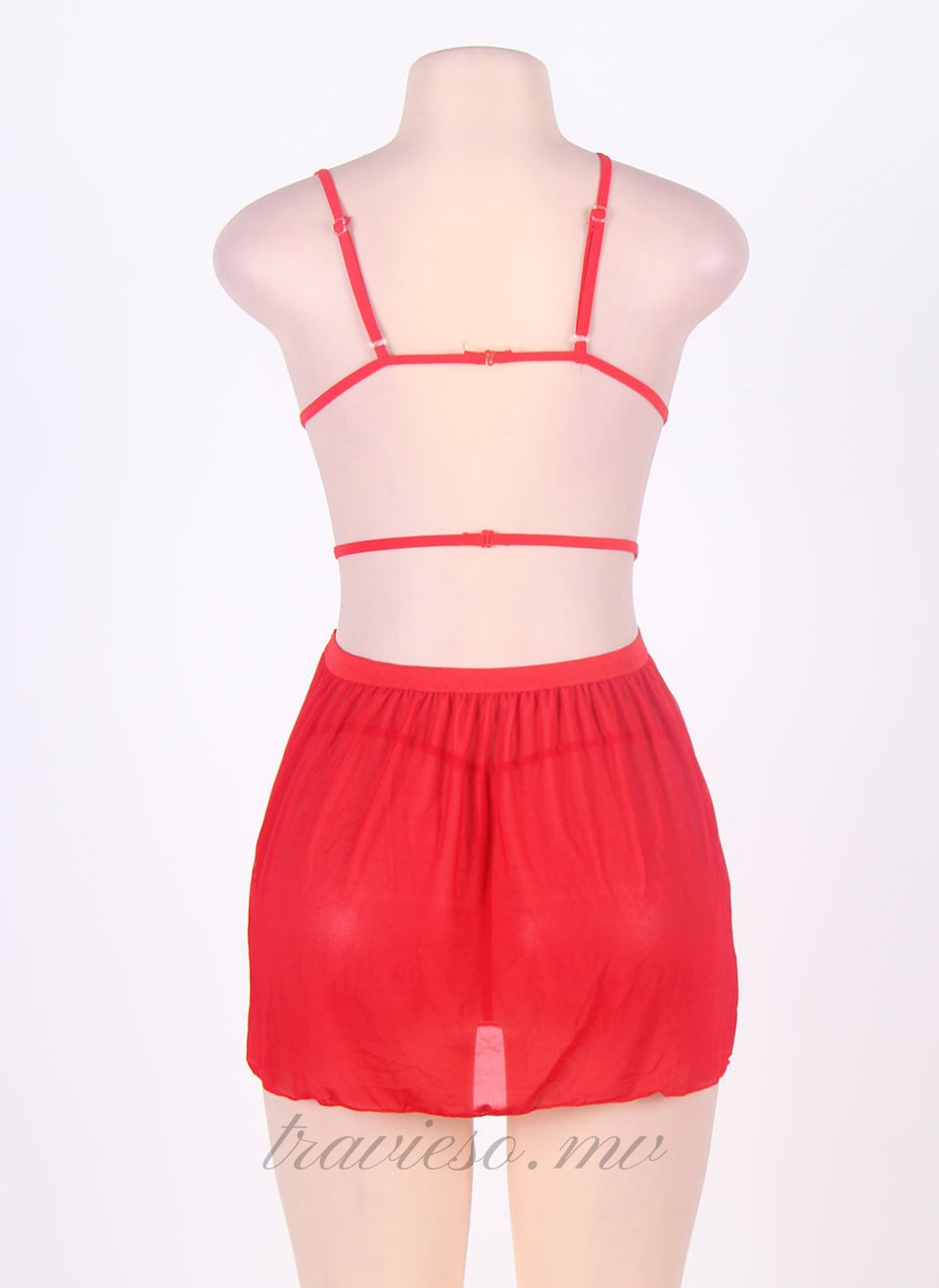 Elegant Halter Open Back Babydoll