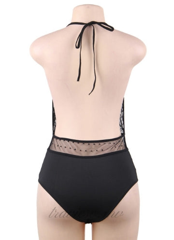 Lace Stitching Sexy Teddy