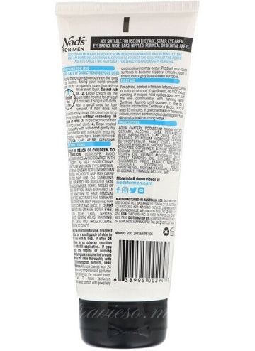 Nad's, Hair Removal Cream, For Men, 200 ml
