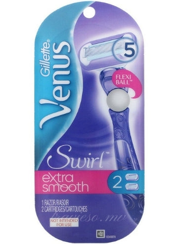 Gillette, Venus,1 Razor + 2 Cartridges  Swirl Extra Smooth