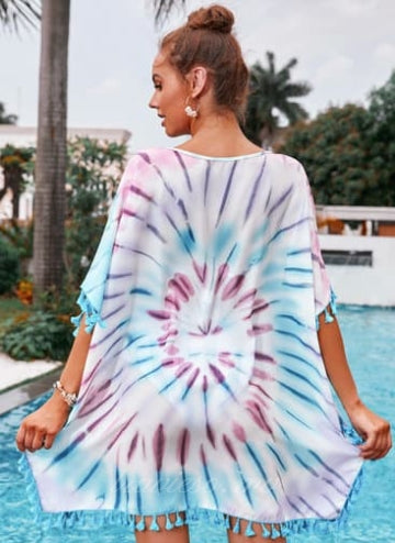 Multicolor Seaside Tie-dye Tunic