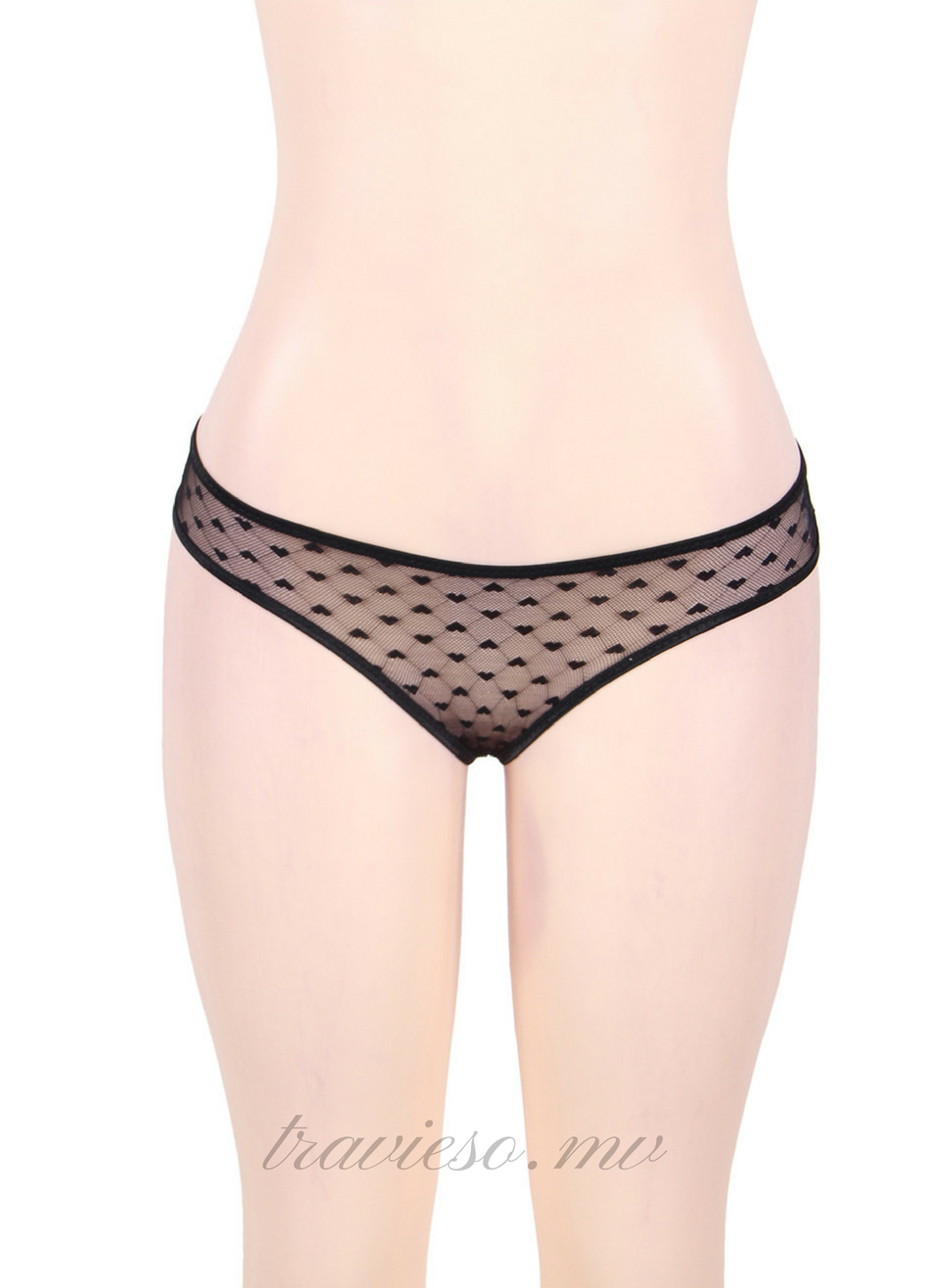 Sexy Black Lace Strappy Panty - travieso.mv