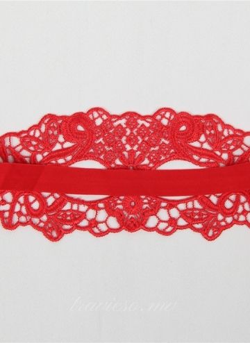 Enchanting Red Lace Eye Mask
