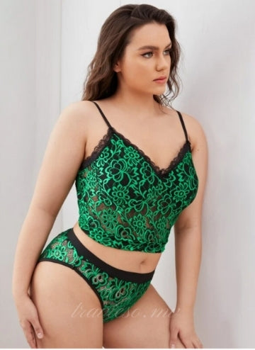 Floral Lace Lingerie Set