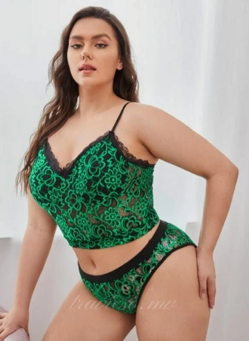 Floral Lace Lingerie Set