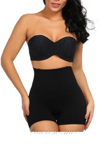Black High Waist No-Curling Butt Lifters