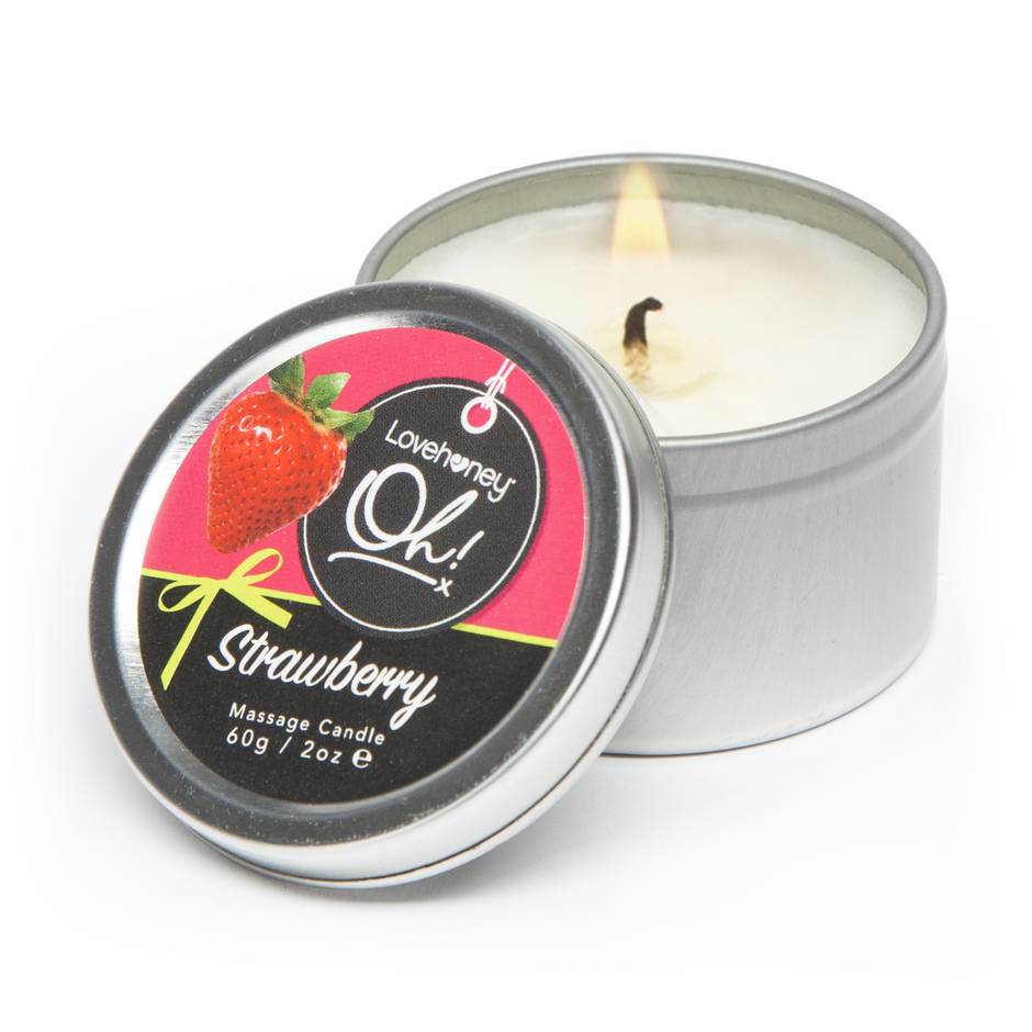 Strawberry Lickable Massage Candle 60g
