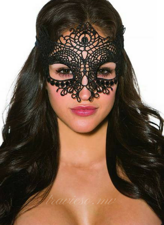 Enchanting Black Lace eye mask - travieso.mv