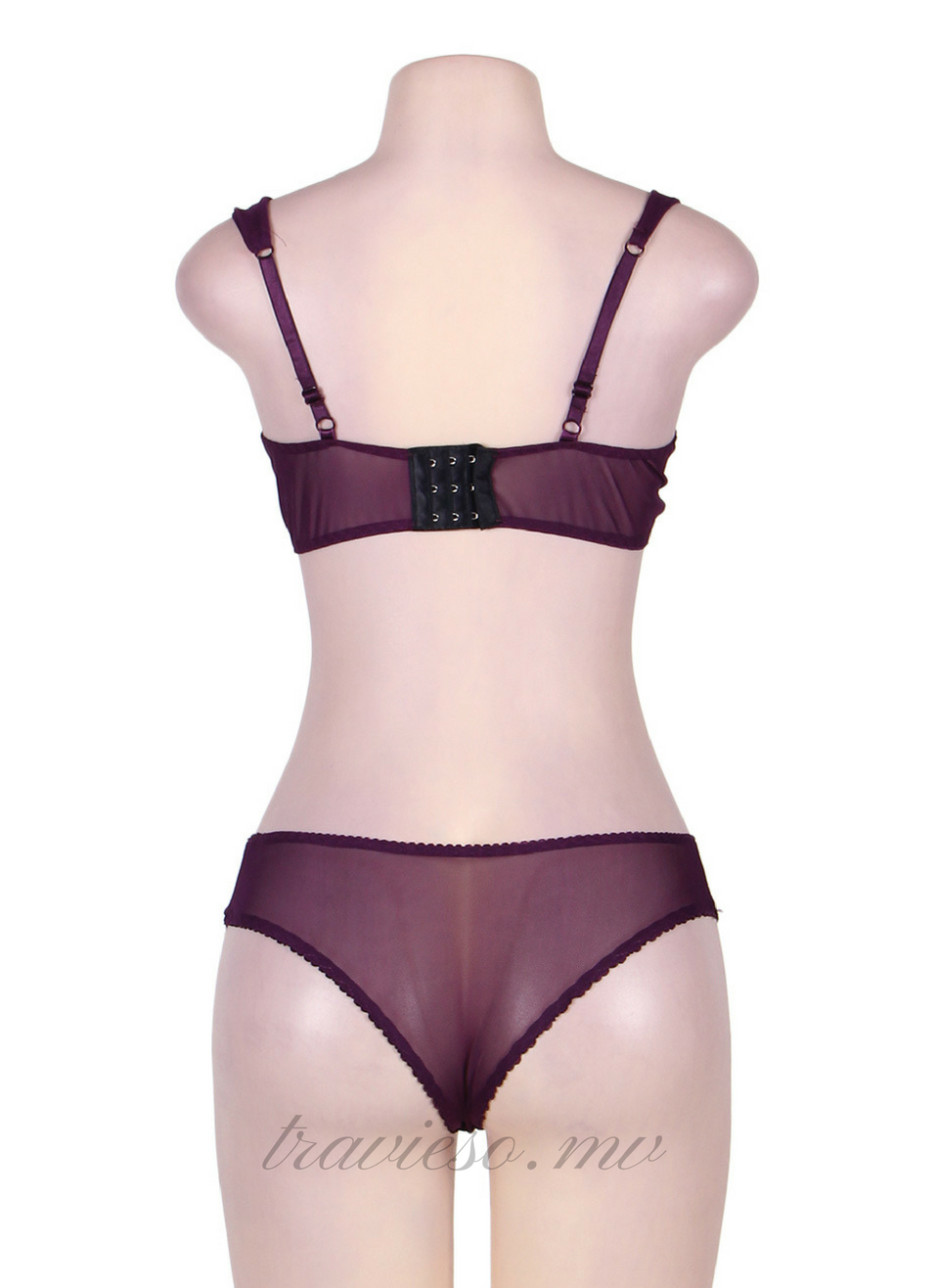 Boudoir Bra Set with stockings - travieso.mv