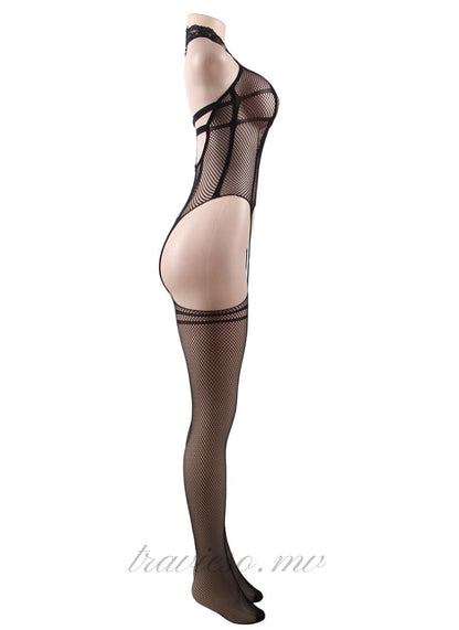Fishnet Black Bodystocking