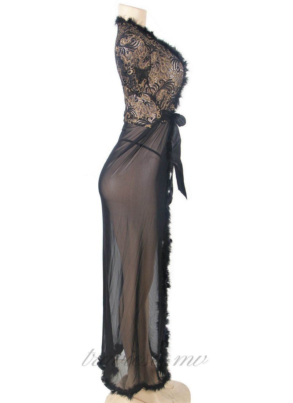 Long Lingerie With Furry - travieso.mv