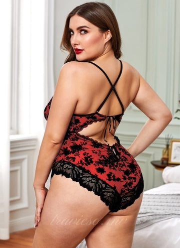 Promise Red Lace Teddy