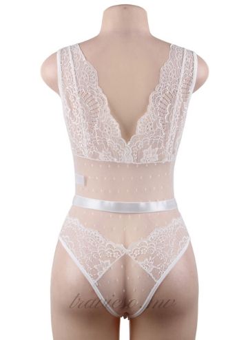 Deluxe Lace Stitching Teddy