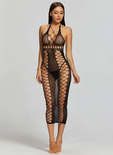 Sexy Fishnet Hollow Out Babydolls
