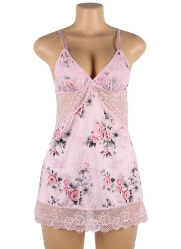 Floral  Babydoll Without Underwire