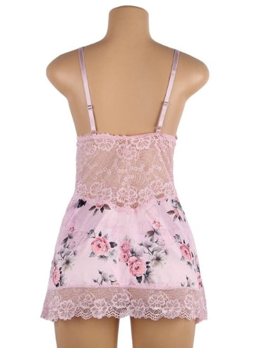 Floral  Babydoll Without Underwire