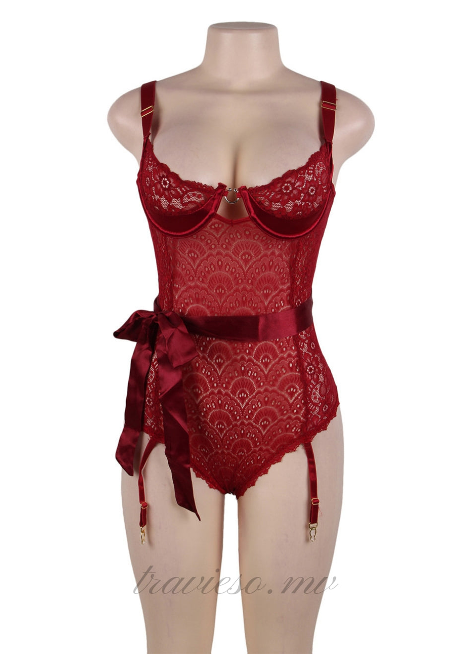 Exquisite pattern Lace Teddy