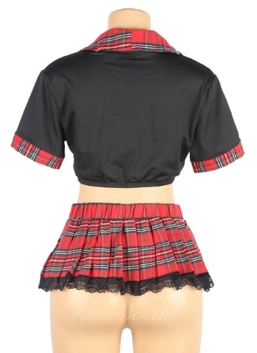 Sexy uniform with  skirt costume