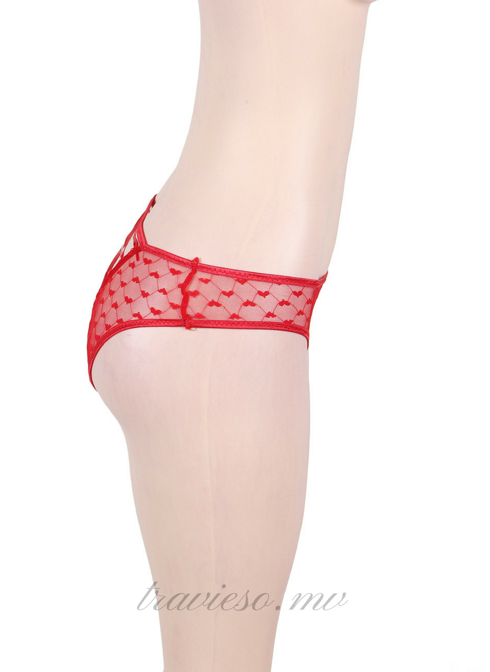 Sexy Black Lace Strappy Panty - travieso.mv