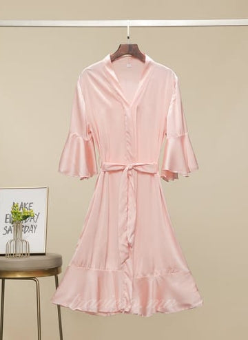 Blush Ruffle Robe