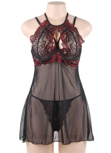 Lace Perspective Babydoll