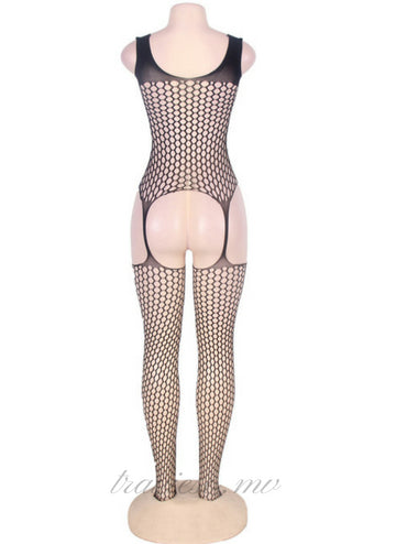 Bold Cutout Pothole Bodystockings