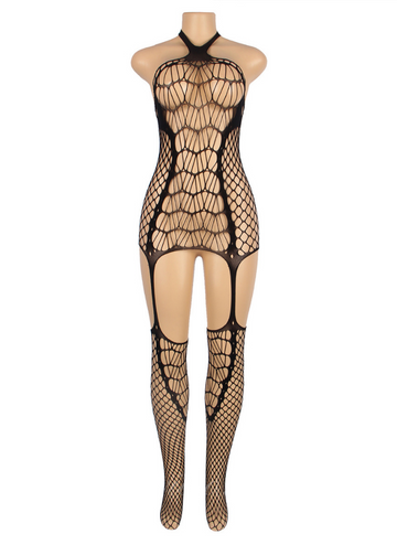 Halter Sexy Netted Bodystocking